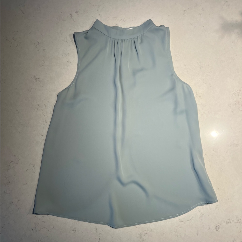 Amanda Uprichard Light Blue Sleeveless Blouse